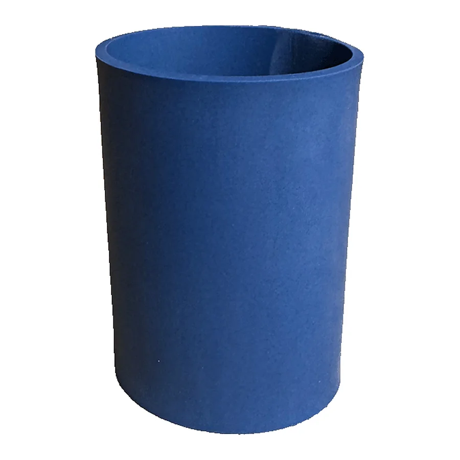Blaue Gummimanschette, zylindrische Bauform